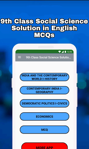 Screenshot of 9th Class SST Solution English