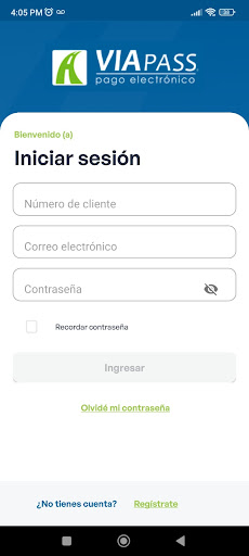 Viapass Screen 2