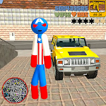 Cover Image of Download Captain Stickman America Rope  APK