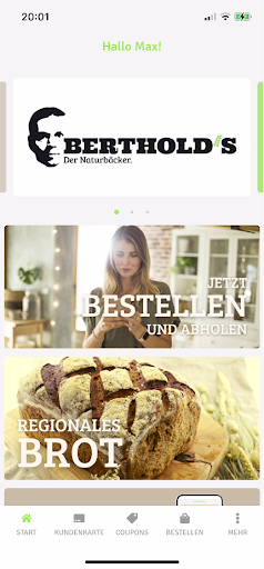 Android application BERTHOLD'S - Der Naturbäcker screenshort