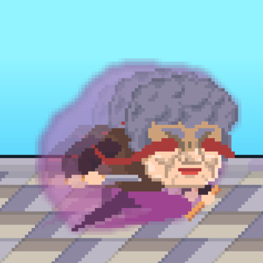 Grandma, that way is dangerous logo