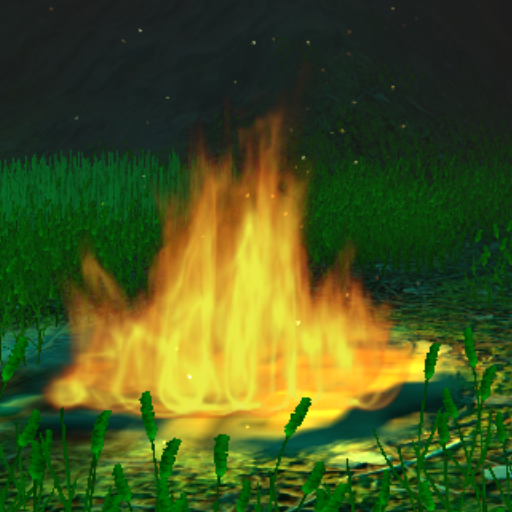 Relaxing campfire sounds logo