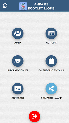Android application AMPA IES RODOLFO LLOPIS screenshort