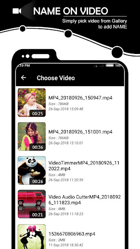 Android application Name on Video screenshort