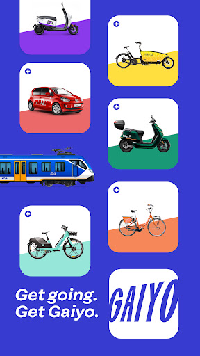 Android application GAIYO one key for all mobility screenshort