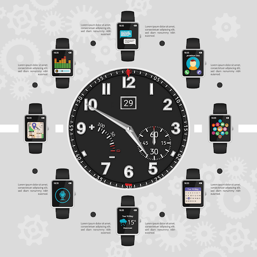 Dark Analog Mix Watch Face