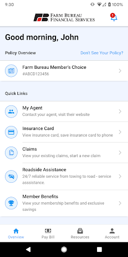 Android application Farm Bureau Financial Services screenshort