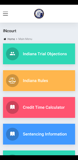 Android application INcourt screenshort