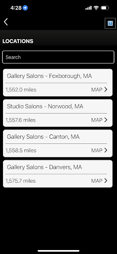 Gallery Salons Screen 3