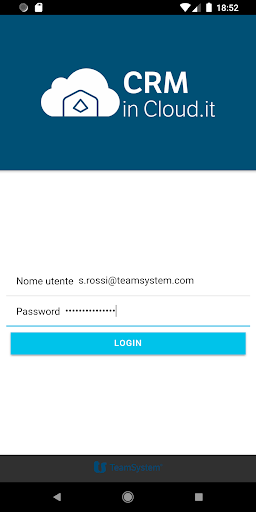 Android application CRM in Cloud screenshort