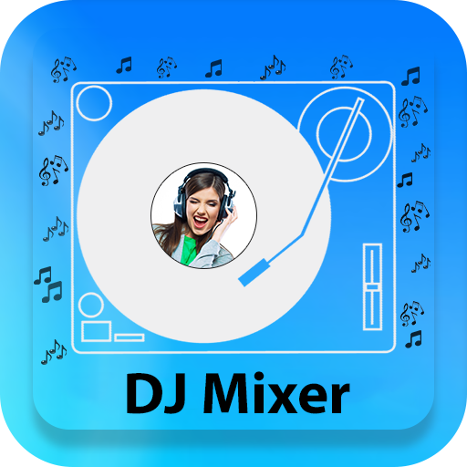 DJ  Mixer - Virtual MP3 DJ Mix Logo