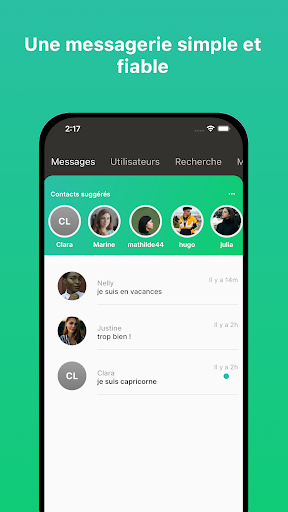 Android application ADmessaging screenshort