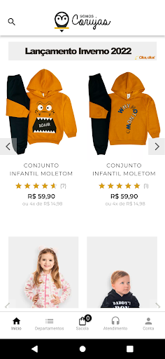 Android application Somos Corujas screenshort