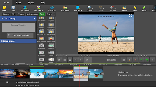 Screenshot of PhotoStage Pro Edition