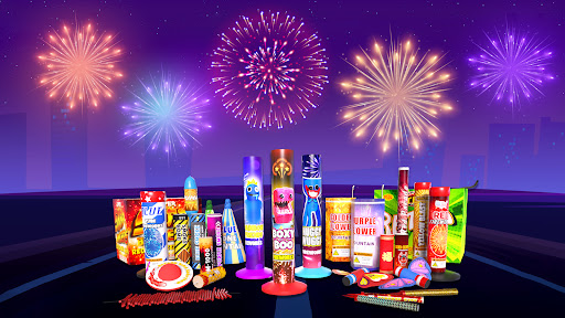 Android application Fireworks Play & Cracker prank screenshort