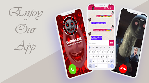 Android application thomas.exe:video call prank screenshort