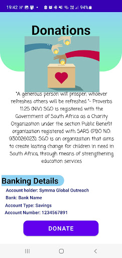 Android application Smyrna Global Outreach screenshort
