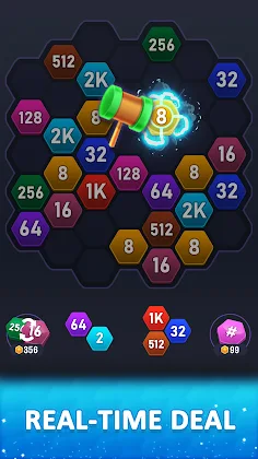 Hexa Number : 2048 Puzzle Game - Screenshot 3