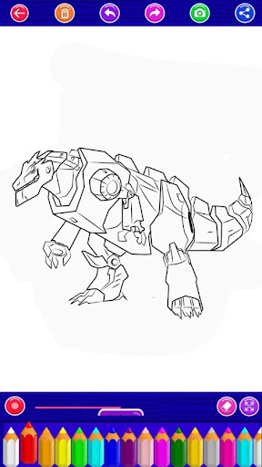 Coloring Robot Godzila