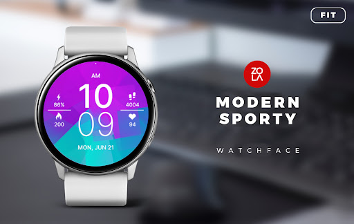 Android application Modern Sporty Fit Watch Face screenshort