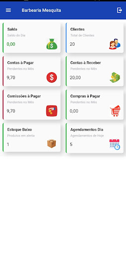 Android application FabriMLima Systems ( Salão ) screenshort