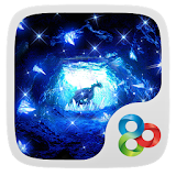 Blue Crystal Cave GO Theme icon