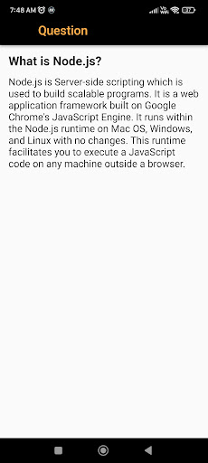 Node JS Interview Question Screen 3