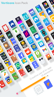 ภาพหน้าจอของ Verticons Icon Pack