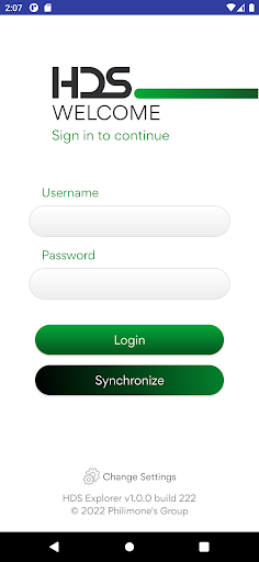 Android application HDS Explorer Mobile screenshort