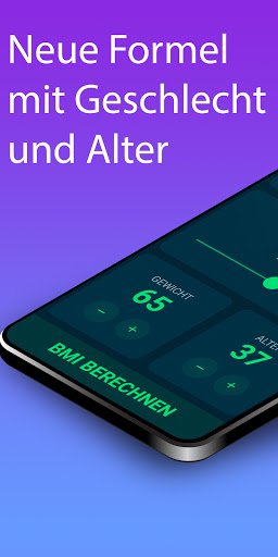 Android application BMI Rechner und Statistik screenshort