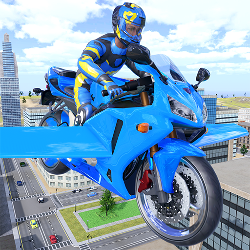 Flying Motorbike Simulator Logo