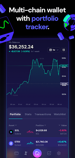 Android application StrikeX | DeFi Crypto Wallet screenshort