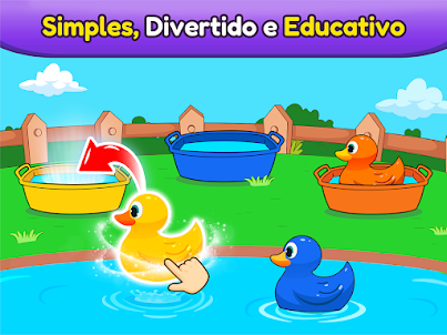 Jogos do bebê, educativos. 2-4