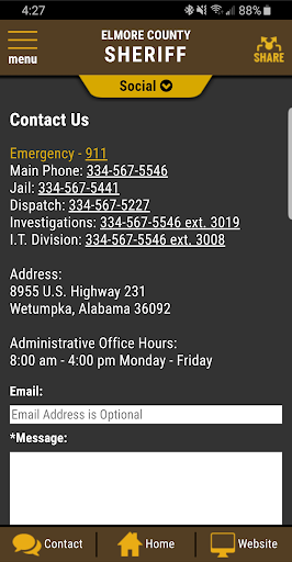 Android application Elmore County AL Sheriff screenshort
