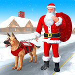 Cover Image of Download Dog Crime Chase Santa Games  APK