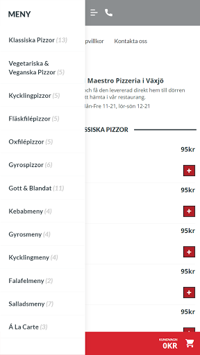 Pizzeria Maestro Växjö Screen 2