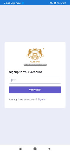 Android application Adhiban - Mobile App screenshort