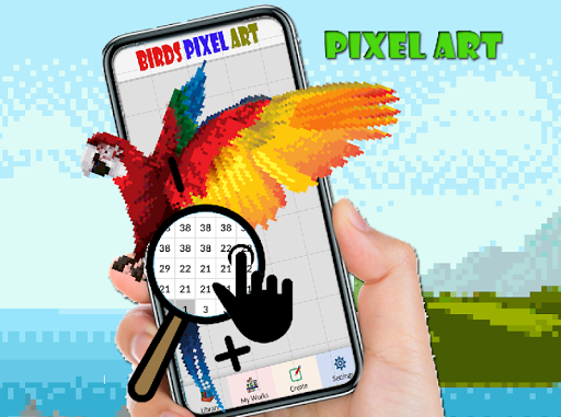 Android application Birds Color By Number screenshort