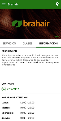 Android application Brahair screenshort