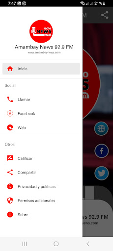 Radio Amambay News 92.9 FM Screen 2