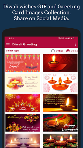 Diwali Greeting Wishes. Screen 3