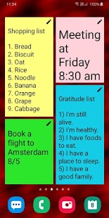 Notas Adhesivas Widget + Screenshot