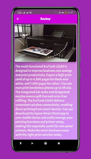 Epson iprint L3250 Guide Screen 3