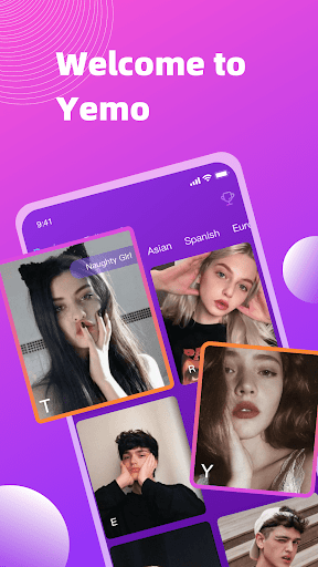 Android application Yemo-Chat&video screenshort