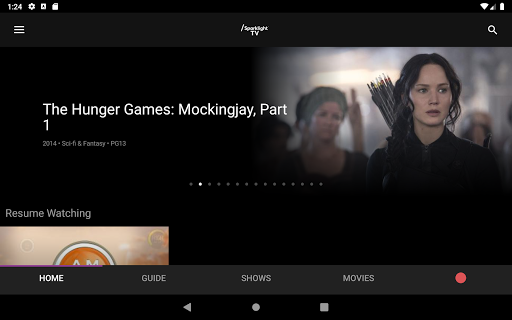 Screenshot of Sparklight TV