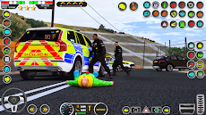 US Police Car Parking Sim 3Dのおすすめ画像1