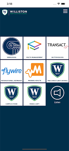 Android application Williston Northampton School screenshort