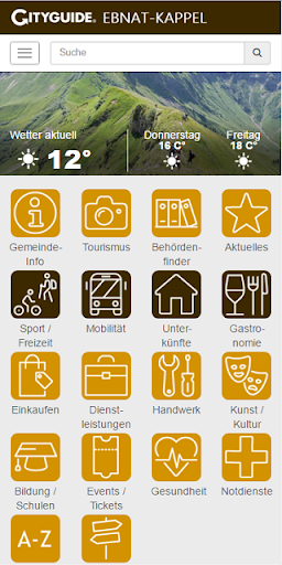 Android application Cityguide Ebnat-Kappel screenshort
