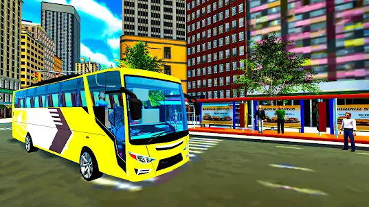 City Coach Bus Driving