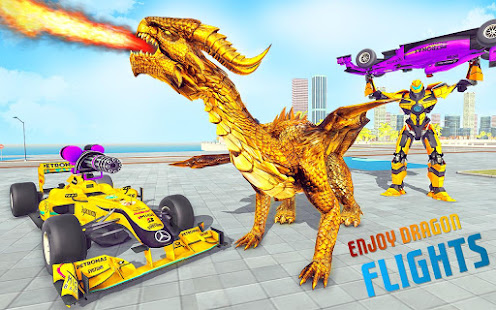Dragon Robot Car Game - Formula Car Robot Game 3d 1.4.7 screenshots 1